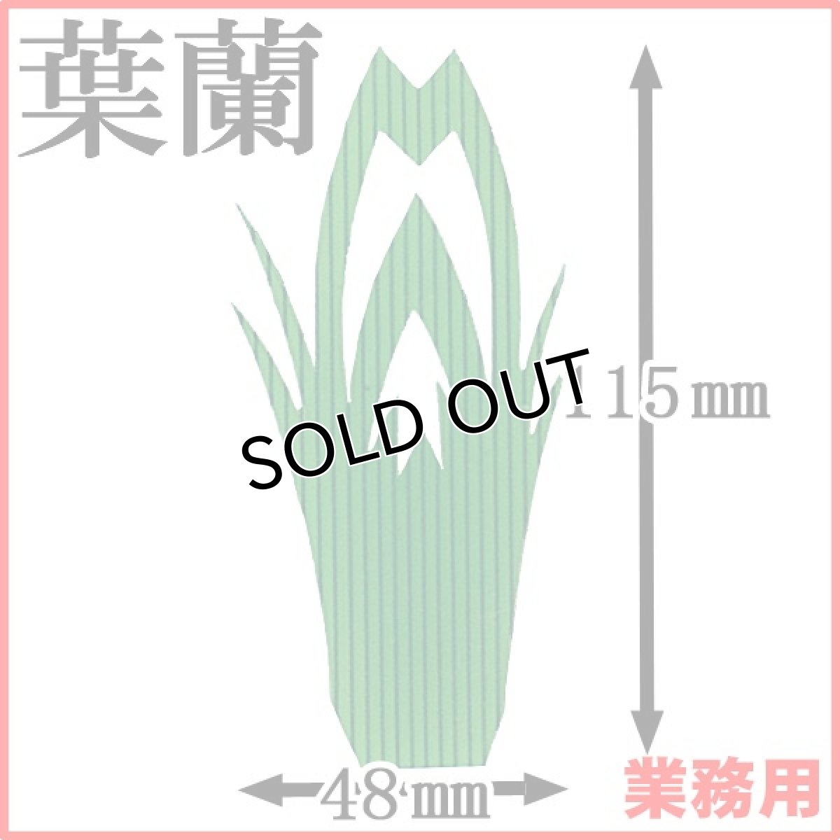 画像1: お料理の引き立て役！御祝いの善や季節料理などの仕切りに！業務用・葉蘭[バラン]松型 1枚当たり0.65円【20箱／20,000枚入り】約W48mmxH115mm (1)