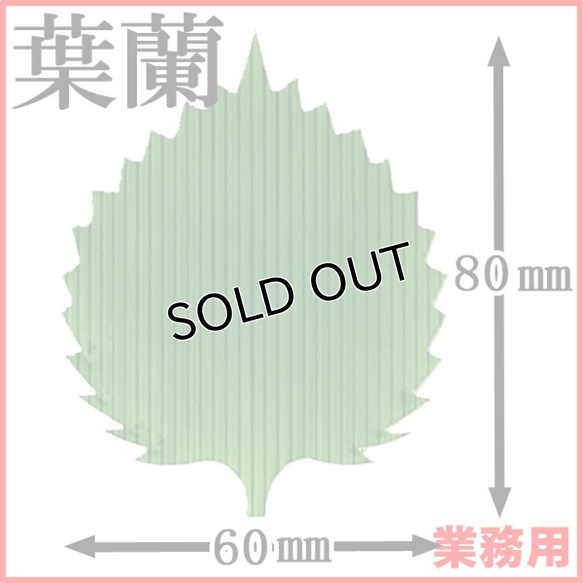 画像1: お料理の引き立て役！お寿司や刺身、お弁当などの仕切りに！業務用・葉蘭[バラン]おお葉（小）1枚当たり0.99円【80箱／40,000枚入り】約W60mmxH80mm ※ケース発送 (1)