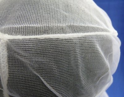 画像3: 食品工場等におすすめ！通気性がよくムレにくいタイプ！洗って使えます！業務用・【衛生帽・工場帽】デリカヘアーネット（白）トリコット布 フリーサイズ 1枚当り247円【20枚入り】
