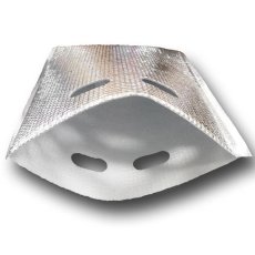 画像4: アルバッグ平袋 持ち手穴あり Mサイズ　@62.1円 100枚入り W260mm×H325mm 【アルミ保冷バッグ】【業務用保冷袋】【保温バッグ】空港・駅・サービスエリア・お土産物の持ち帰りの際の鮮度キープ等！ (4)