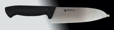 画像2: 業務用・魚卵用包丁（球付） 刃渡り150mm 樹脂柄（黒)モリブデン鋼【1本】卵を傷つけずに、取り出すのに最適！