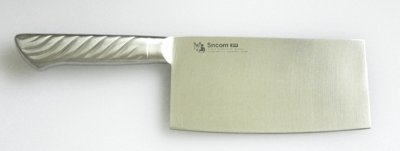 画像1: 業務用・中華包丁 刃渡り 200mm ステンレス一体型（ステン柄）モリブデン鋼 化粧箱入り【1本】これ一本で魚を捌く！肉を処理！野菜の皮剥まで多様に使える！