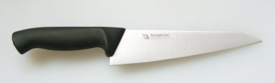 画像1: 業務用・骨スキ包丁 刃渡り180mm 樹脂柄（黒) モリブデン鋼【1本】