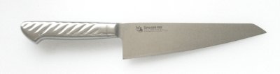 画像1: 業務用・骨スキ包丁 刃渡り180mm ステンレス一体型（ステン柄）モリブデン鋼 化粧箱入り【1本】