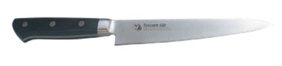 画像2: 業務用・ペティーナイフ 刃渡り150mm ツバ付 樹脂柄（黒）モリブデン鋼 化粧箱入り【1本】野菜、果物の皮むき、料理の小細工に最適！