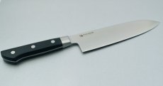 画像3: 【SNCOM】三徳包丁 刃渡り165mm （ツバ付き）樹脂柄 黒  モリブデン鋼 化粧箱入り 1本　肉、魚、野菜と多用できる便利な万能包丁！【業務用包丁】【モリブデン包丁】【ナイフ】【和包丁】 (3)
