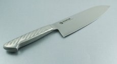 画像3: 【SNCOM】三徳包丁 刃渡り165mm （ステン柄）ステンレス一体型モリブデン鋼 化粧箱入り　1本　肉、魚、野菜と多用できる便利な万能包丁！【業務用包丁】【モリブデン包丁】【ナイフ】【和包丁】 (3)