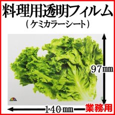 画像1: ケミカラーシートでお料理の飾りつけを鮮やかに！業務用・ケミカラーシート レタス（大型タイプ）1枚当たり5.13円【2,000枚入り】W140mmｘH97mm (1)