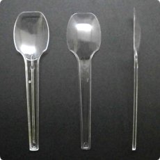 画像2: 使い捨て透明スプーン#100mm（袋なし/アイス・プリン用）2,000本　【使い捨てスプーン】【プラスチックスプーン】コンビニ、弁当、パスタ、屋台、フェス、スイーツ・デザート用！ (2)