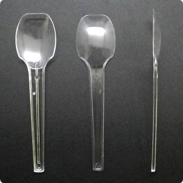 プラスプーン 130mm 単袋入 透明 | 食品容器販売の【パックデポ】