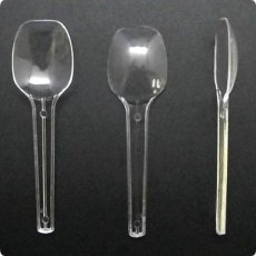 画像2: 使い捨て透明スプーン#80mm 袋なし（アイス・プリン用）2,000本　【使い捨てスプーン】【プラスチックスプーン】コンビニ、弁当、パスタ、屋台、フェス、スイーツ・デザート用！ (2)