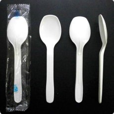 画像2: 使い捨て大スプーン＃130mm 1本袋入り（1,000本）【業務用スプーン】【使い捨てスプーン】【プラスチックスプーン】カレー・コンビニ、弁当、屋台、フェス、スイーツ・デザート用！ (2)