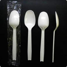 画像2: 使い捨て特大スプーン＃160mm （1本袋入り）1,000本　【使い捨てスプーン】【プラスチックスプーン】カレー・コンビニ、弁当、屋台、フェス、スイーツ・デザート用！ (2)