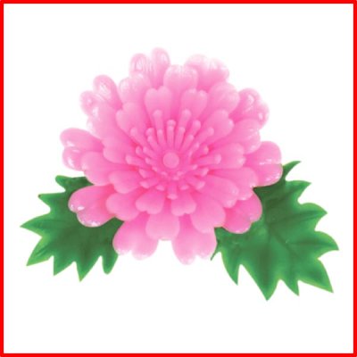 画像1: お造り、惣菜、和菓子などに彩り鮮やか！ラッピングなどにも！業務用・造花・ミニ菊デラックス（ピンク） 1個当たり4.98円【1,000個入り】直系φ35mmxW50mm
