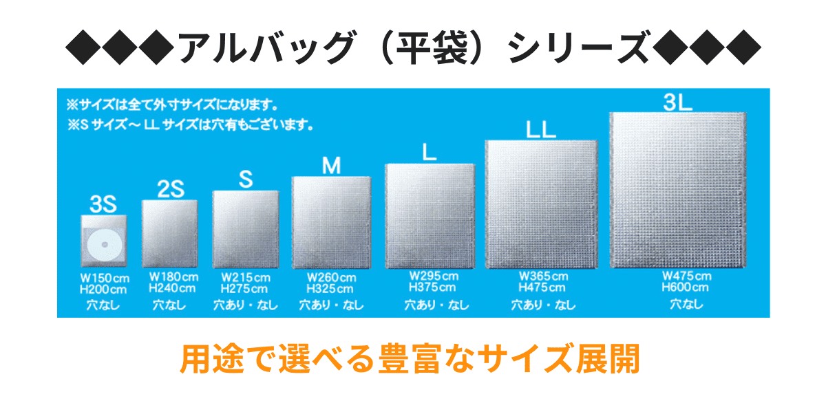 保冷・保温のアルミクーラー・アルバッグです。