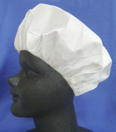 画像3: 【衛生帽・工場帽】電着ミルキーキャップ・帽子（白）フリーサイズ 1枚当り78.8円【50枚入り】食品工場等におすすめ！通気性がよくムレにくいタイプ！洗って使えます！